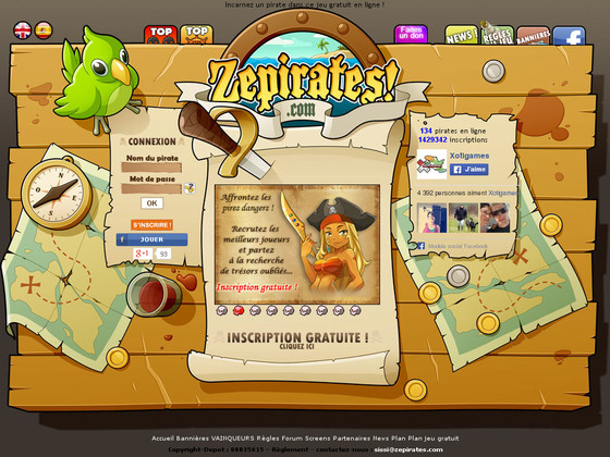 Se divertir avec de nombreux types de jeu de pirate